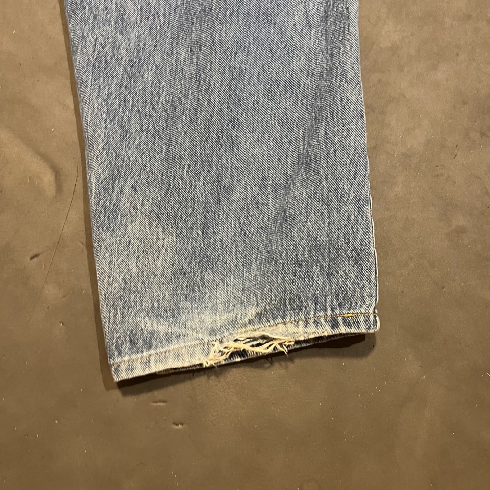 Vintage Levis 535 Eurofit Straight Leg Jeans Mens 36x30 Baggy Light‎ Wash Denim - Picture 6 of 9